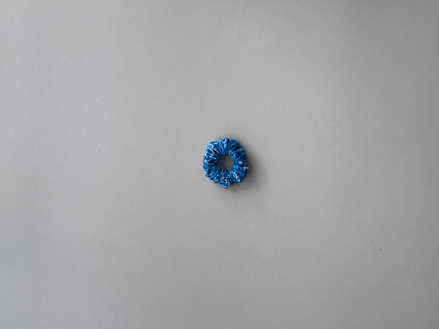 Turquoise Mini Ring Scrunchie