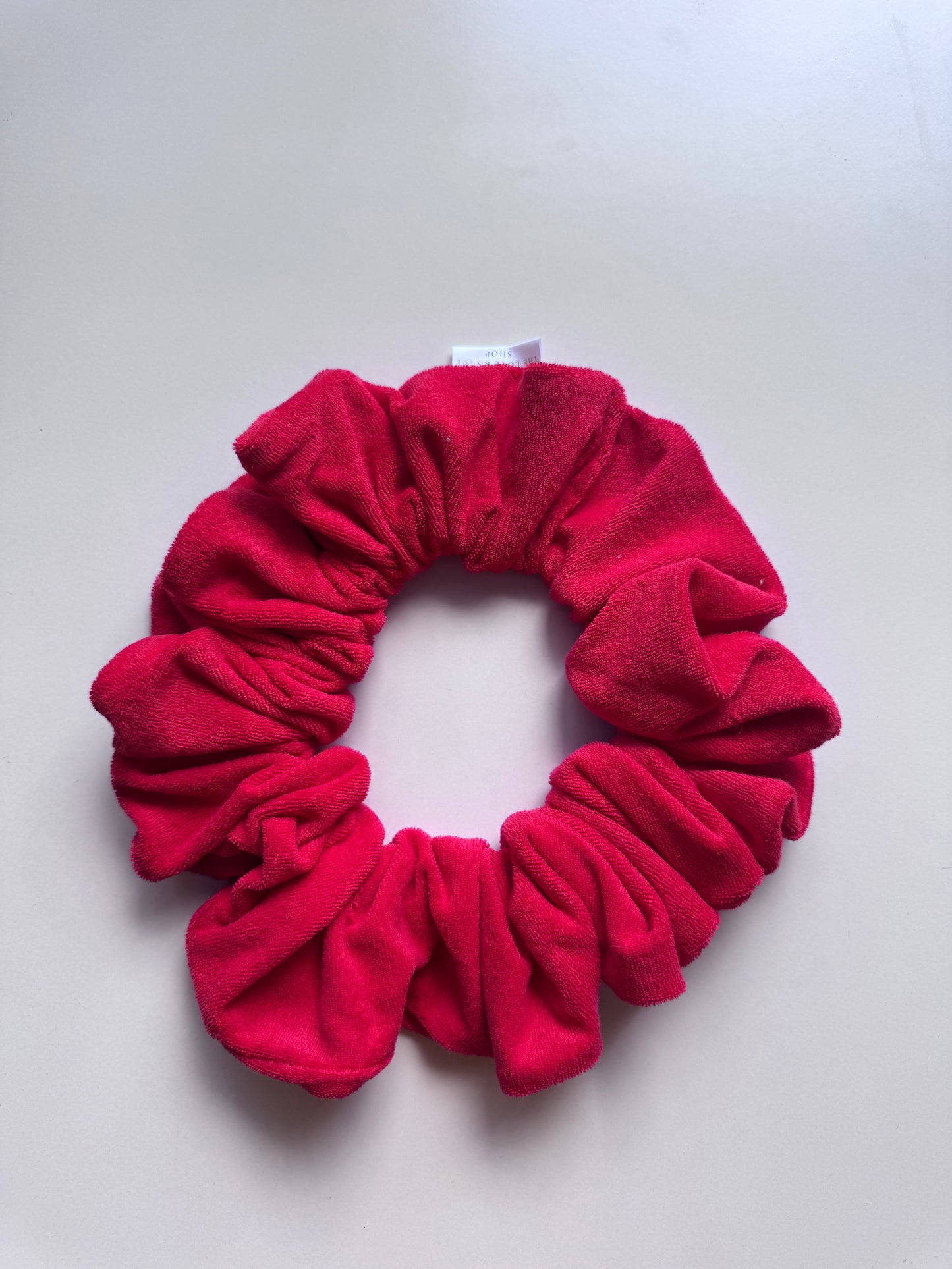 Red Mat Tie Scrunchie