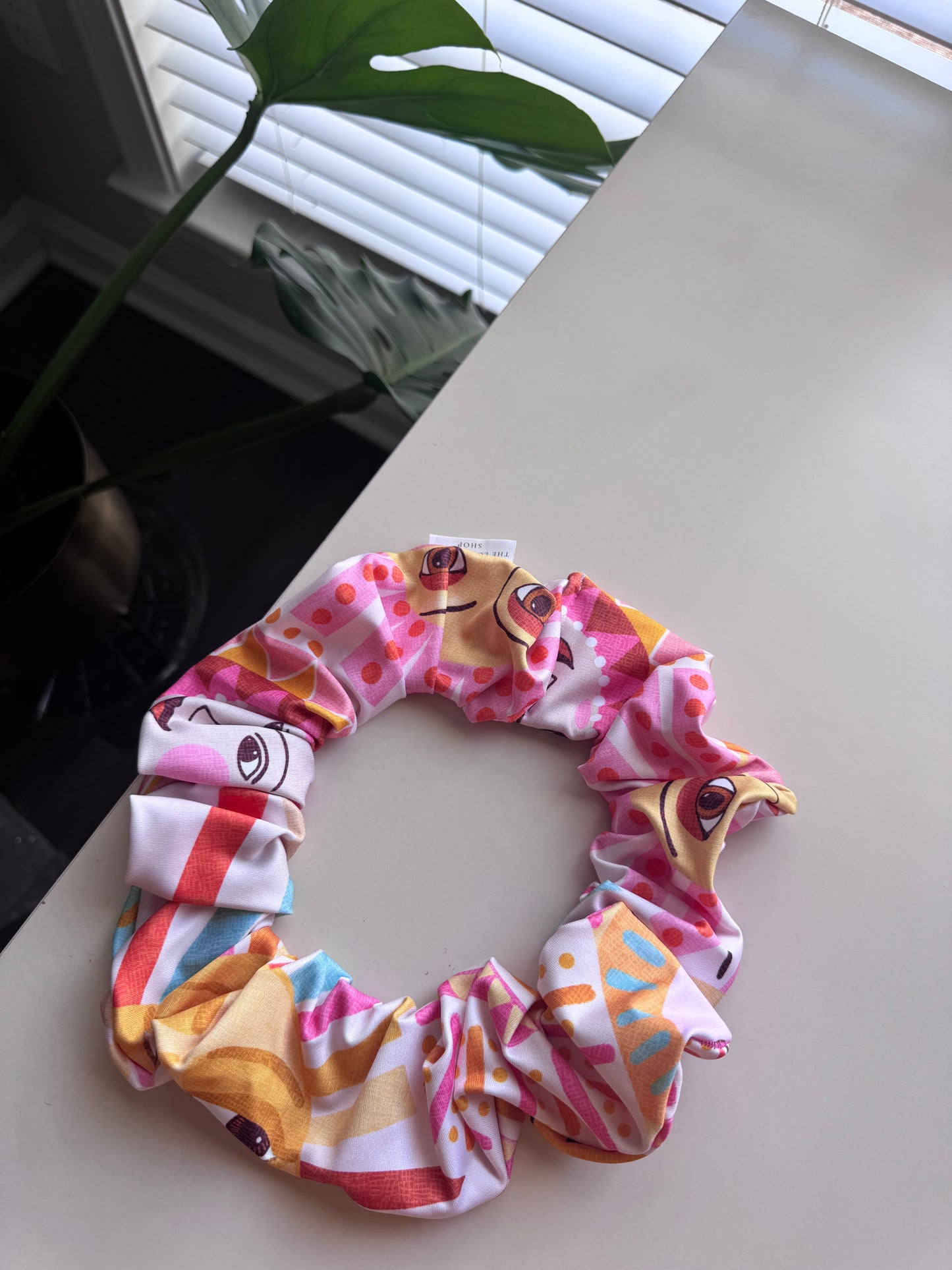 Sunset Mat Tie Scrunchie