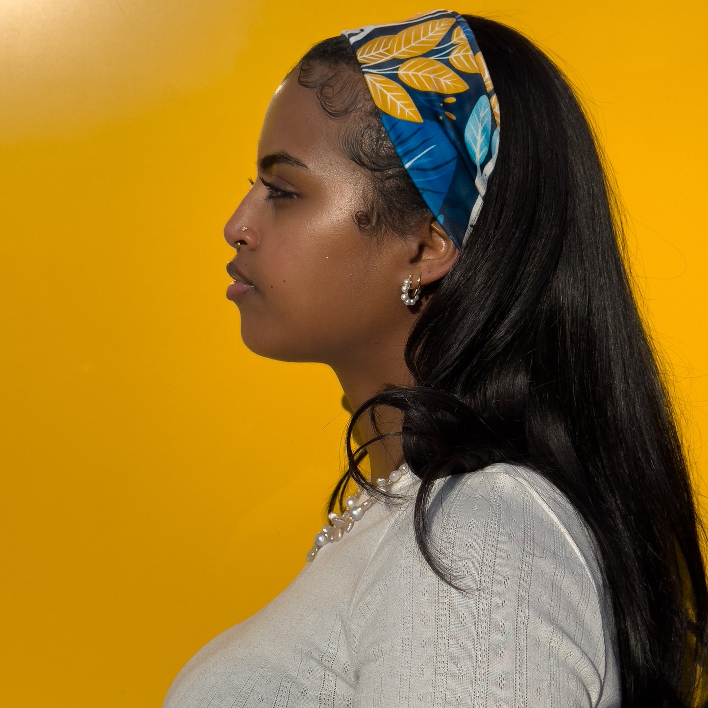 Blue and Yellow Headband