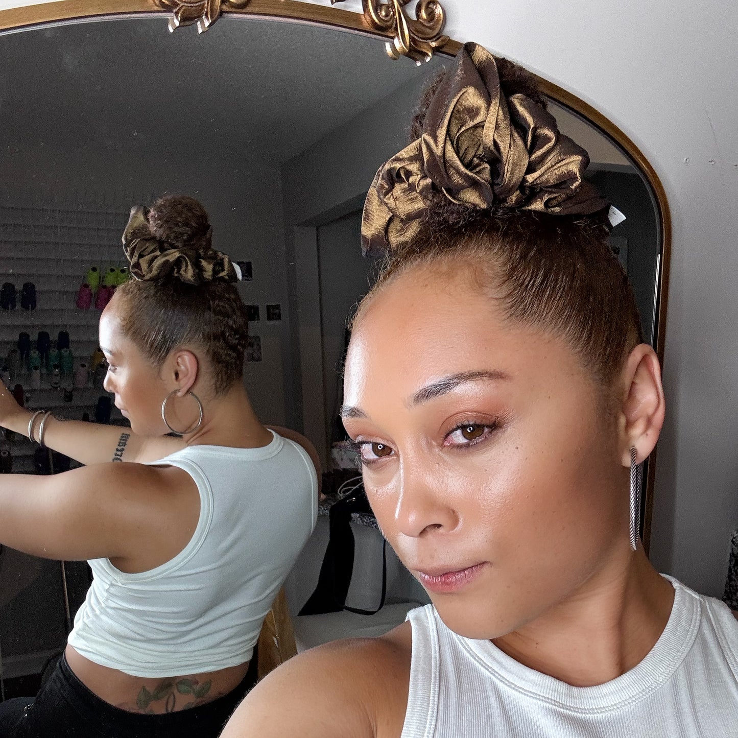 Bronze Chocolate Scrunchie