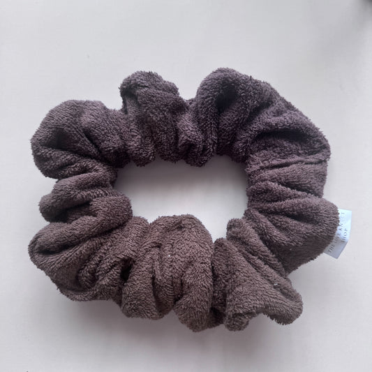 Brown Mat Tie Scrunchie