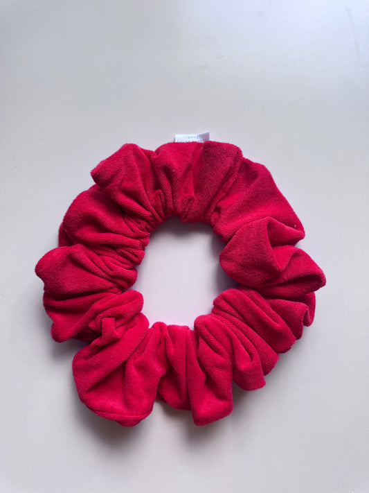 Red Mat Tie Scrunchie