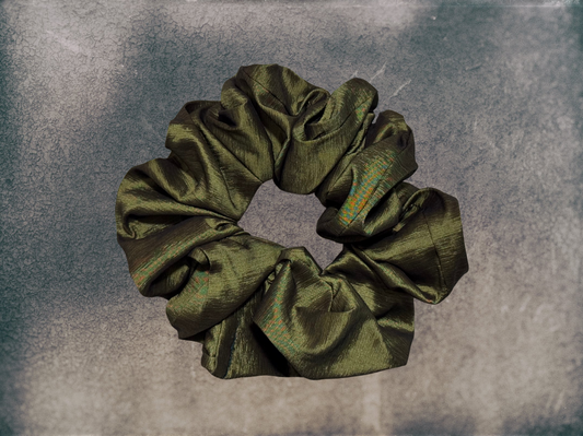 Green Chartreuse Scrunchie