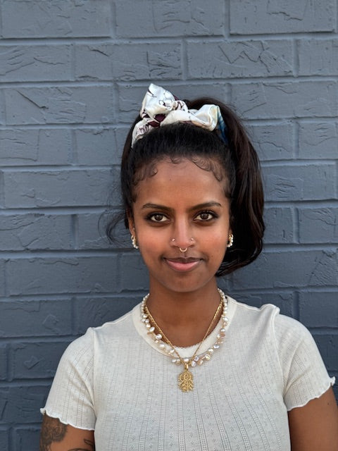 Silk Nature Scrunchie (L)